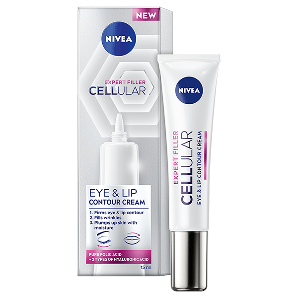 Crema pentru ochi si conturul buzelor NIVEA CELLULAR Expert Filler, 15 ml