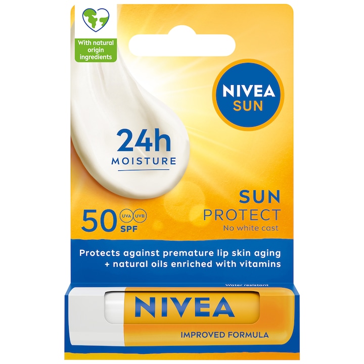 Balsam de buze NIVEA Sun Protect, 4.8 g