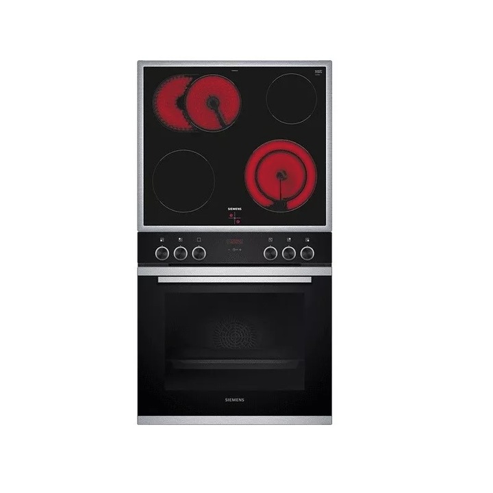 Set cuptor/plita Siemens HD214ABS0 + EA64RGNA1E + 2 x sertar telescopic HZ 538000