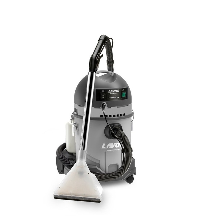 Aspirator cu spalare, injectie-extractie, cu 1 motor LAVOR HYDRUS, putere 1400W, recipient colectare 20 litri din plastic