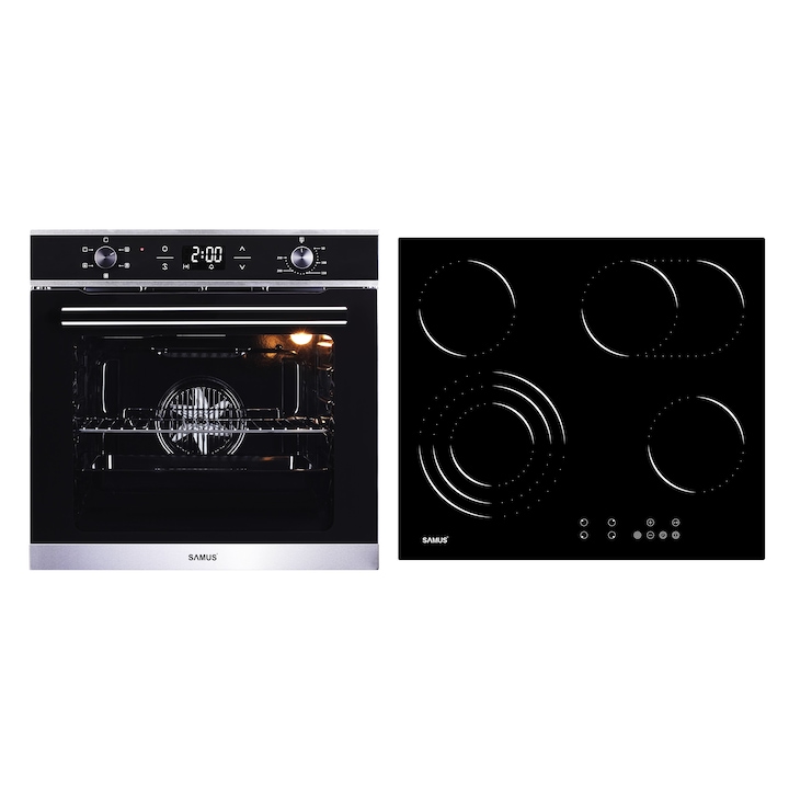 Bosch Serie 8 HBG676EB6 Cuptor incorporat, 71L, 13 functii, Afisaj, PerfectBake, PerfectRoast, clasa energetica A +, Negru