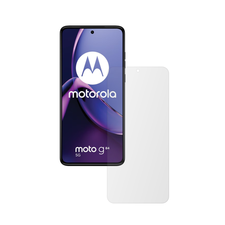 Комплект от 2X iSkinz протектор за екран за Motorola Moto G84 - подходящ за калъф, невидим Skinz HD, ултра-прозрачен силикон с пълно покритие, залепващ и гъвкав