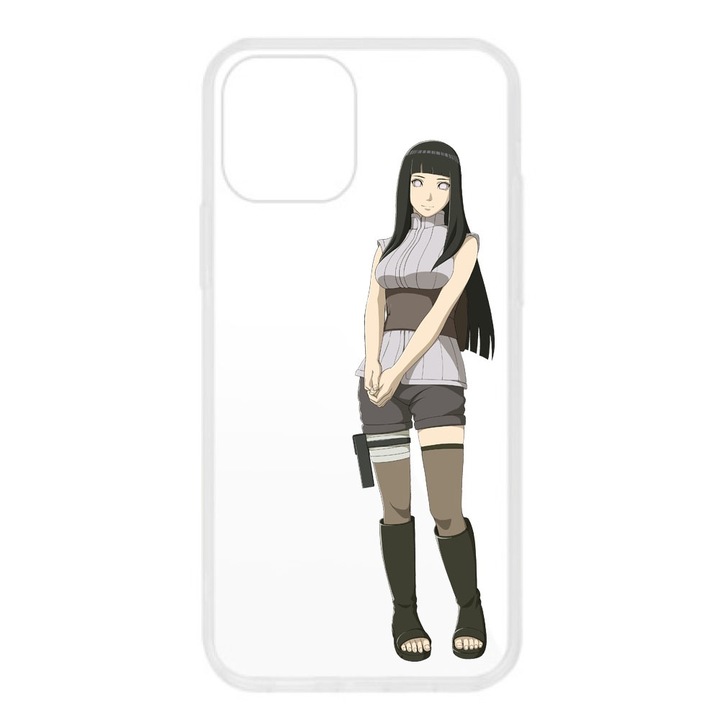 Husa compatibila cu Apple iPhone 12 Silicon Transparenta Model Naruto Hinata