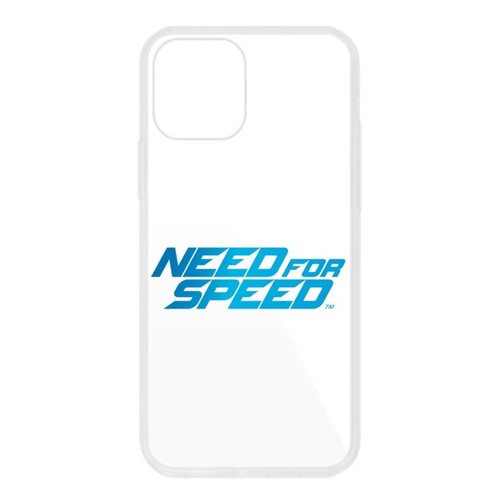 Кейс, съвместим с Apple iPhone 12 Pro Max Силиконов прозрачен модел Need For Speed