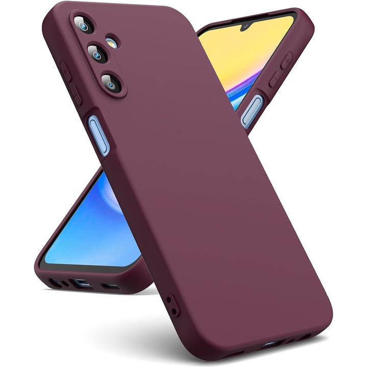 Калъф Soft Touch, тънък, ALC Mobile, противоударен, съвместим с Samsung Galaxy A55, Visiniu Tpu