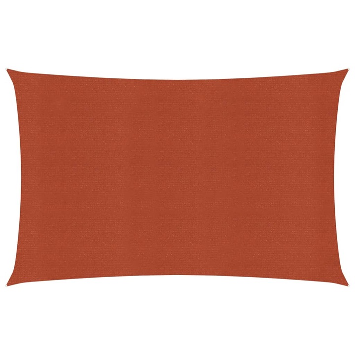 VidaXL terrakotta négyszögletű HDPE napvitorla 160 g/m² 3, 5x5 m 2.55 kg