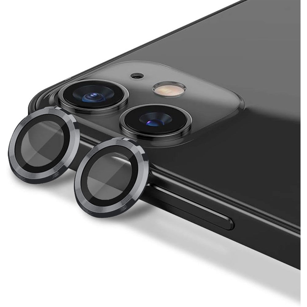 Folie Protectie Lentile Camera compatibila cu iPhone 11, CASEY STUDIOS™ MaxDefense+, Ultra HD, Protectie Profesionala Camere 3D, Anti Amprente, Anti Zgarieturi, Anti Socuri, Argintiu