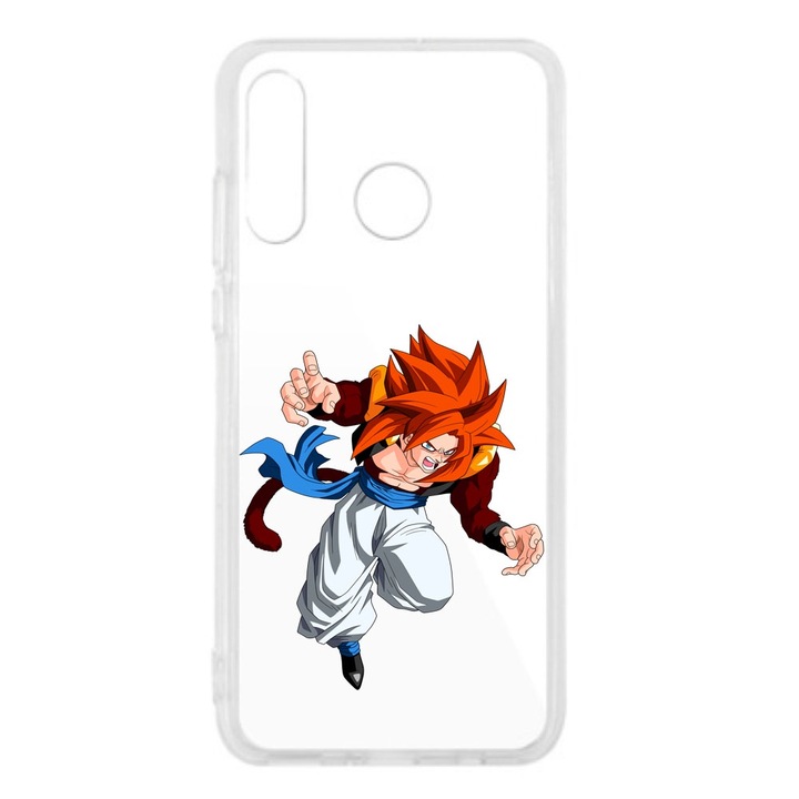 Huawei P30 Lite Silicone Transparent Dragon Ball Goku Ss4 modellel kompatibilis burkolat