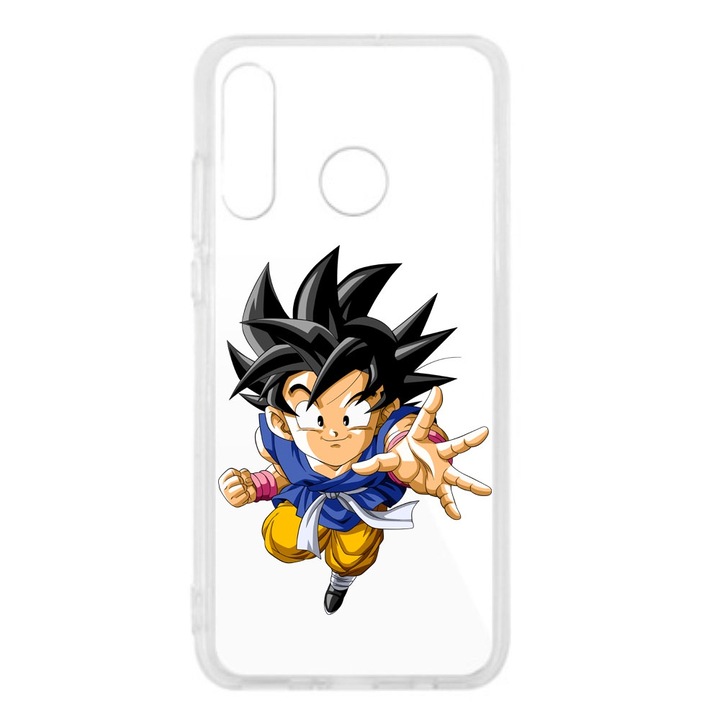 Huawei P30 Lite Silicon Transparent Dragon Ball Kid Goku modellel kompatibilis burkolat