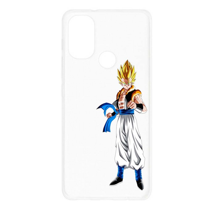 Husa compatibila cu Motorola Moto E20 Silicon Transparenta Model Dragon Ball Gogeta
