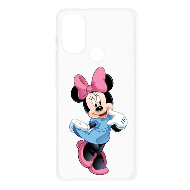 Husa compatibila cu Motorola Moto G60S Silicon Transparenta Model Mickey Mouse Minnie