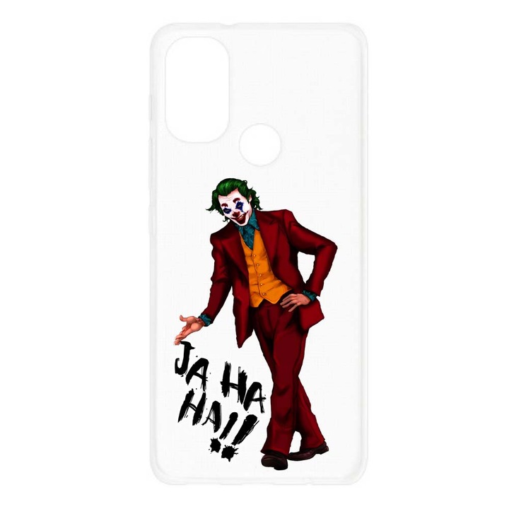 Husa compatibila cu Motorola Moto E20 Silicon Transparenta Model Joker Laugh