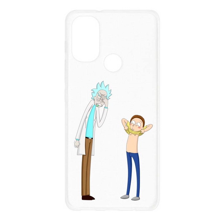 Husa compatibila cu Motorola Moto G60S Silicon Transparenta Model Rick And Morty Fun