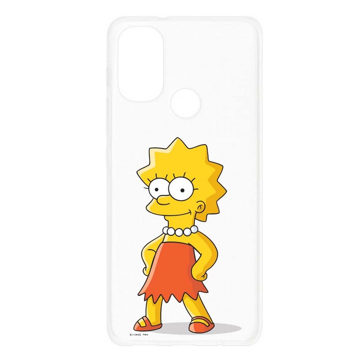 Husa compatibila cu Motorola Moto E20 Silicon Transparenta Model Simpson Lisa