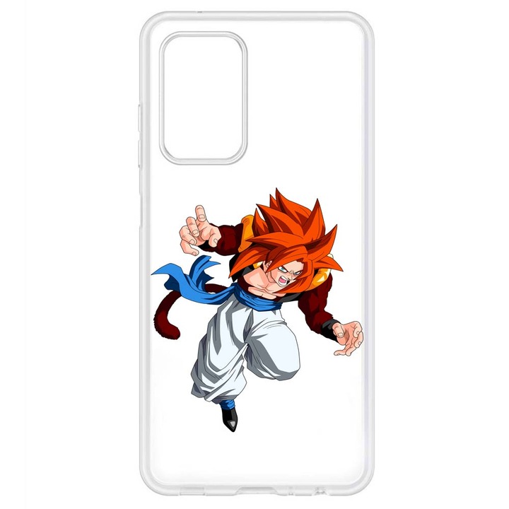 Husa compatibila cu Motorola Moto G22 Silicon Transparenta Model Dragon Ball Goku Ss4