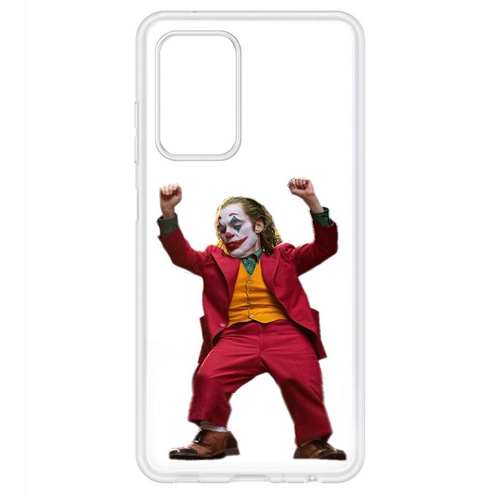 Кейс, съвместим с Samsung Galaxy A53 5G Силиконов прозрачен модел Joker Mini Meme