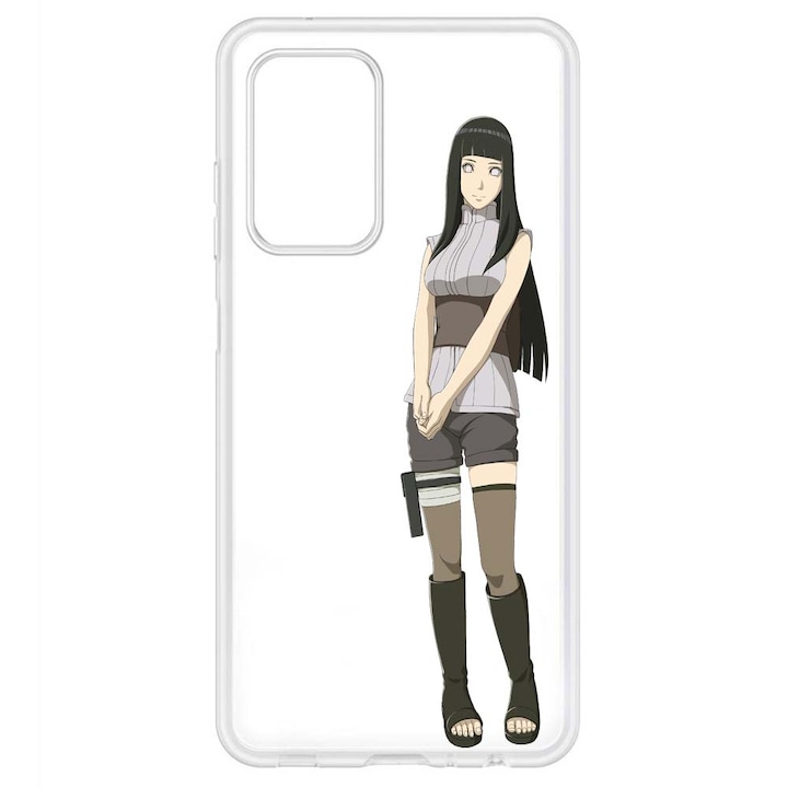 Кейс съвместим със Samsung Galaxy A53 5G Силиконов прозрачен модел Наруто Хината