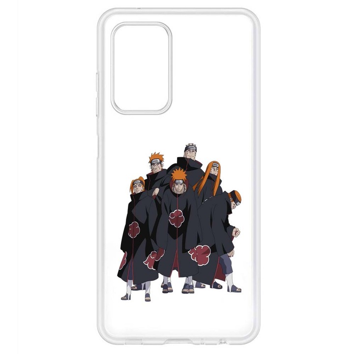 Кейс съвместим с Samsung Galaxy A53 5G Силиконов прозрачен модел Naruto Pain Clan