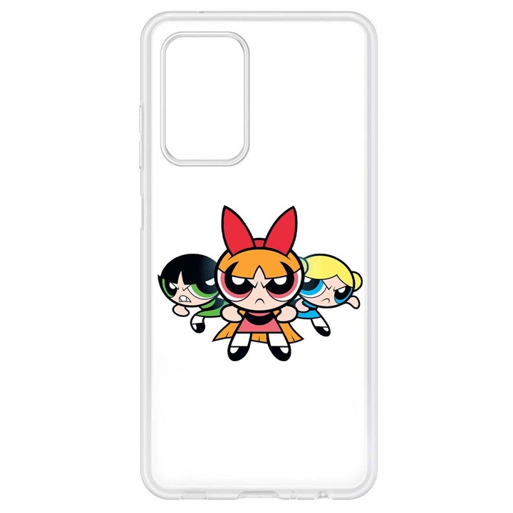 Husa compatibila cu Samsung Galaxy A72 si A72 5G Silicon Transparenta Model Powerpuff Girls Menace
