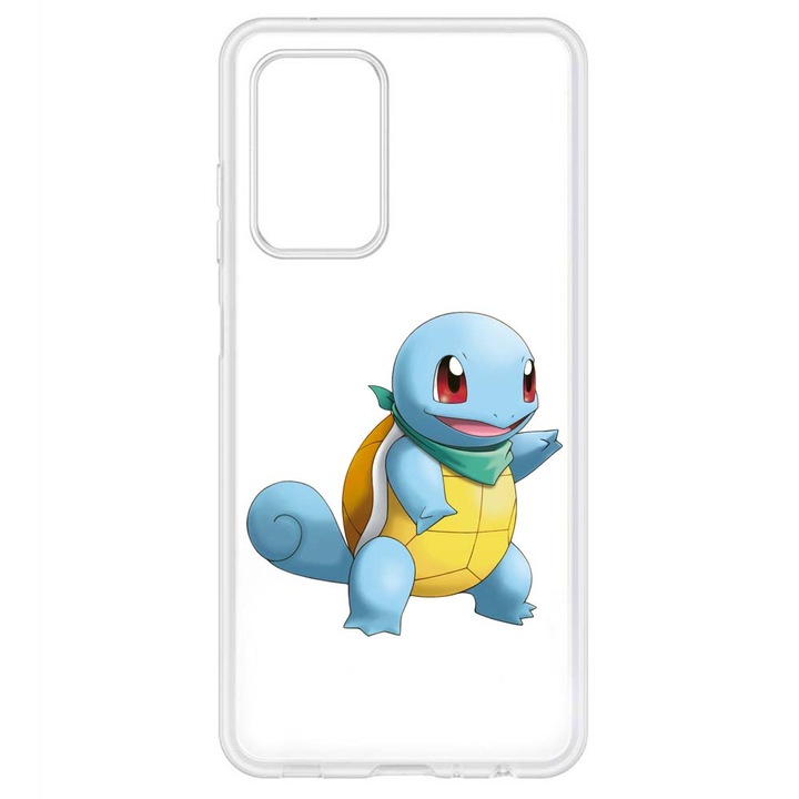 Husa compatibila cu Samsung Galaxy A03S Silicon Transparenta Model Pokemon