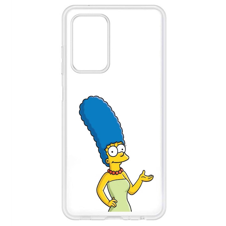 Husa compatibila cu Samsung Galaxy A32 5G Silicon Transparenta Model Simpson Marge