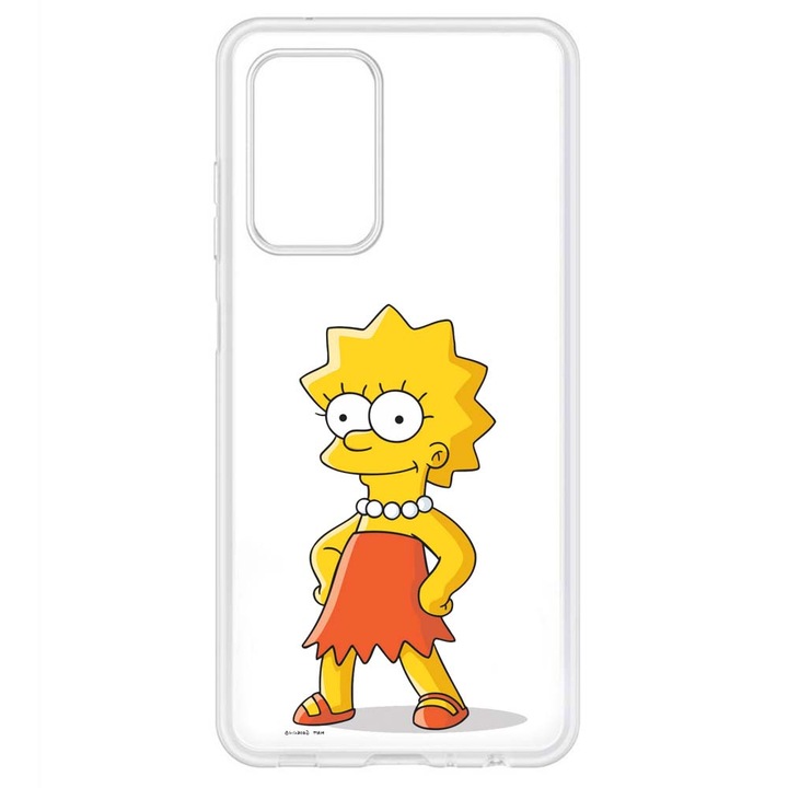 Кейс съвместим с Samsung Galaxy A53 5G Силиконов прозрачен модел Simpson Lisa