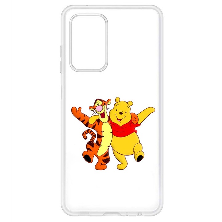 Калъф, съвместим с Samsung Galaxy A53 5G Silicon Transparent Model Winnie The Pooh Tigger