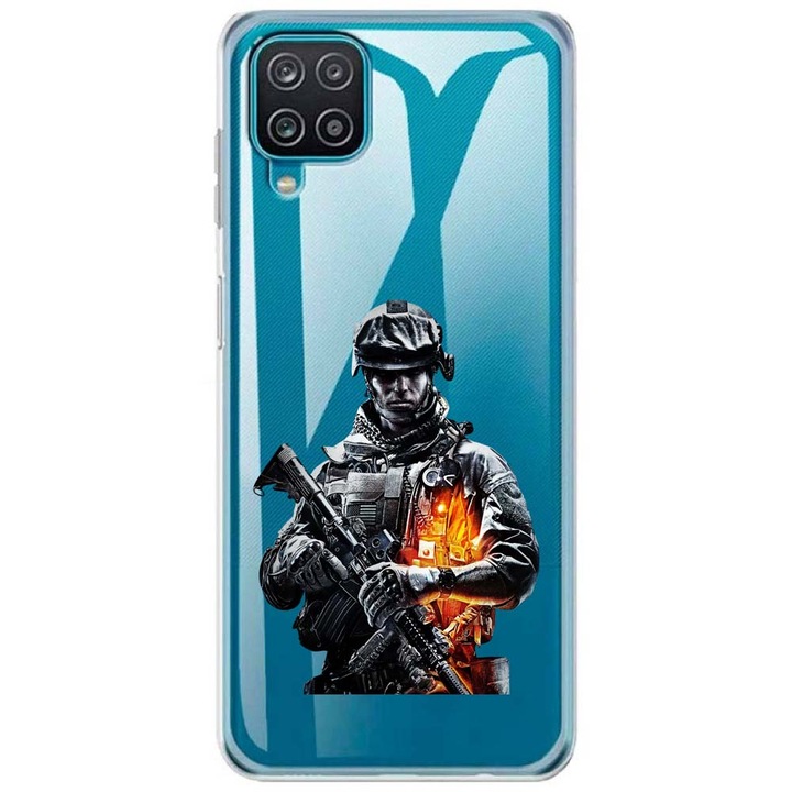 Кейс, съвместим с модел Samsung Galaxy A42 5G Silicone Transparent Call Of Duty