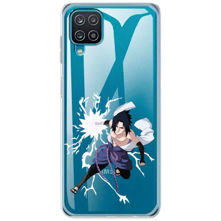 Husa compatibila cu Samsung Galaxy A42 5G Silicon Transparenta Model Naruto Sasuke