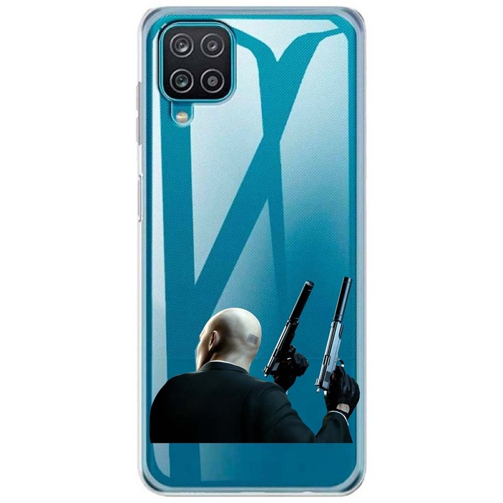 Husa compatibila cu Samsung Galaxy A22 4G Silicon Transparenta Model Hitman