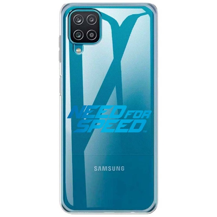 Husa compatibila cu Samsung Galaxy A22 4G Silicon Transparenta Model Need For Speed