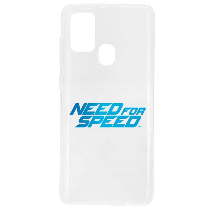 Husa compatibila cu Samsung Galaxy A21s Silicon Transparenta Model Need For Speed