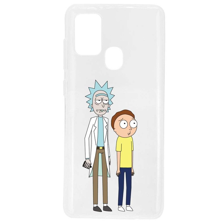 Кейс съвместим със силиконов прозрачен модел Samsung Galaxy A21s Rick And Morty Bored