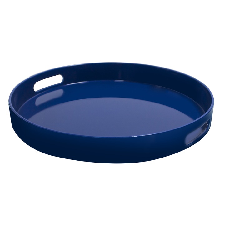 Табла HORECANO, Сервитьорска, Кръг, с борд, Син, Ø33xh4cm