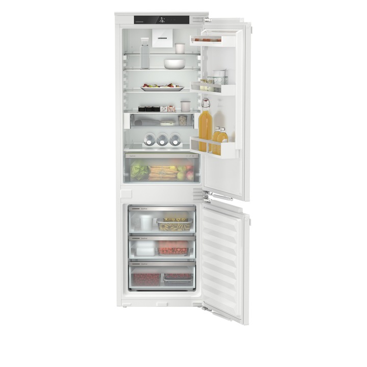 Combina frigorifica incorporabila Liebherr ICc 5123, Plus, SmartFrost, EasyFresh, 264 l, 178 сm, Clasa C, Alb