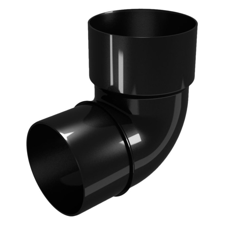 Дъга Devorex, PVC система CLASSIC 120, 87.5°, Ø80, RAL 9017