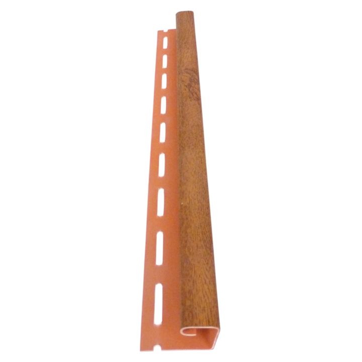 "J" Профил Devorex, Обшивки за стрехи SOFFIT, 3м, Златен Дъб