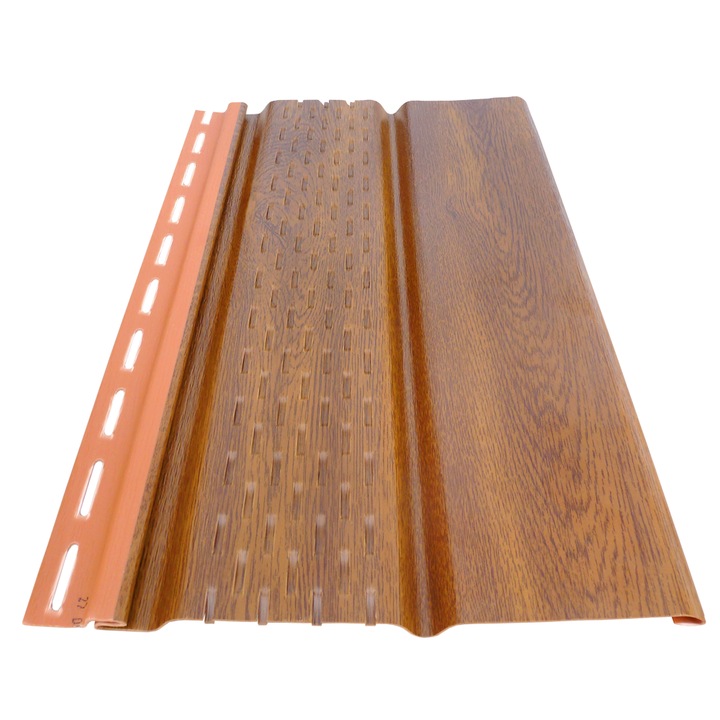 Панел перфориран Devorex, Обшивки за стрехи SOFFIT, 3м, Златен Дъб