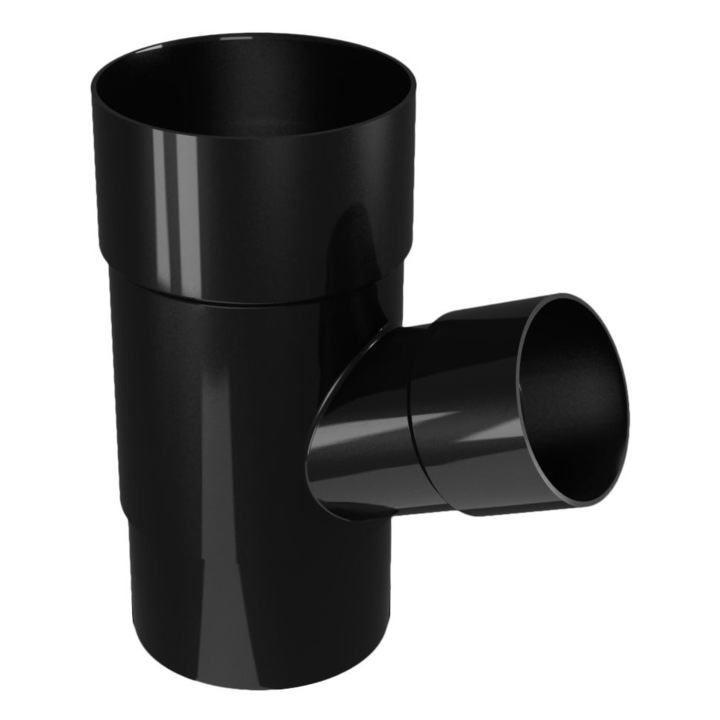 Утка Devorex, PVC система CLASSIC 120, 67.5°/Ø50 Ø80, RAL 9017