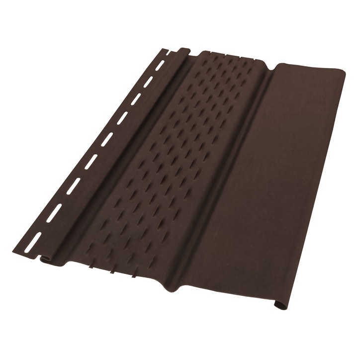 Панел Devorex, Обшивки за стрехи SOFFIT, Перфориран, 3м, Кафяв