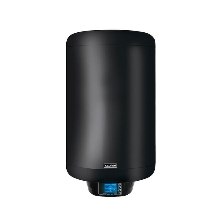 Електрически бойлер TEDAN Sirius Pro Wi-Fi 80 литра, черен, вертикален, 2 kW