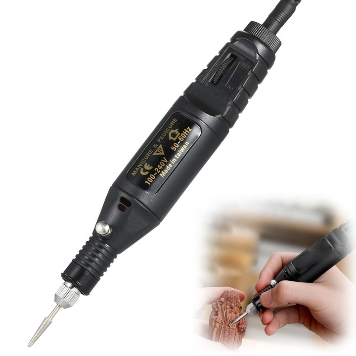 Unealta multifunctionala, Latauar, 18000rpm si incarcare USB, Negru