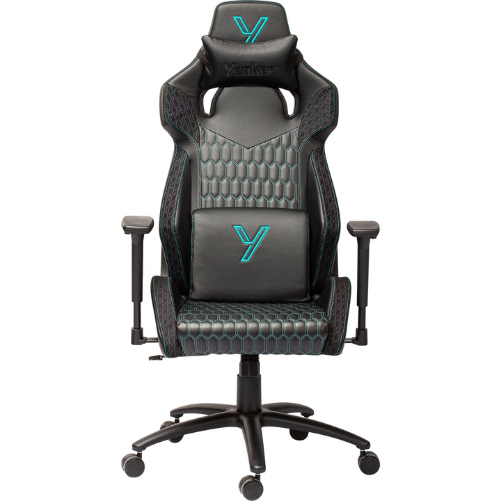Геймърски стол YENKEE YGC 110CN PHANTOM, Черен/Син