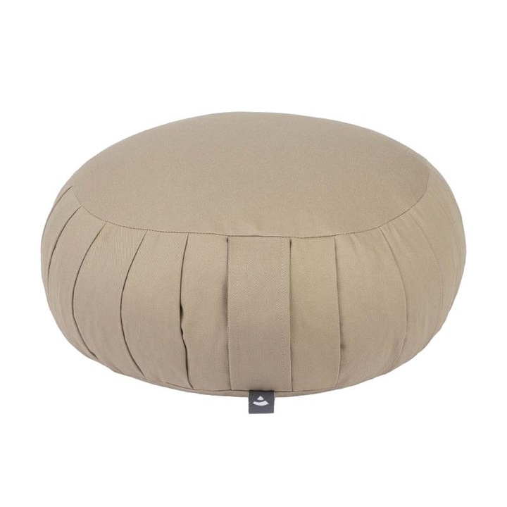 Meditációs párna, Bodhi, pamut, 36 x 17 cm, bézs