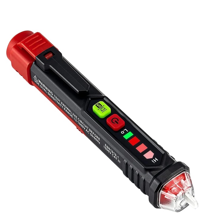 Tester de tensiune Kaiweets, VT200, 12V-1000V/48V-1000V