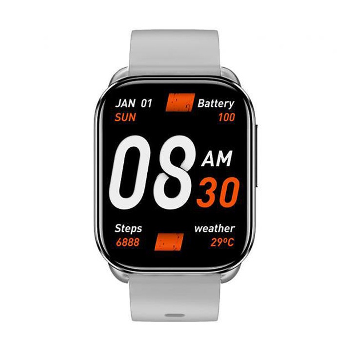 QCY Watch GS okosóra, TFT HD kiejlző, Unisex, Szürke