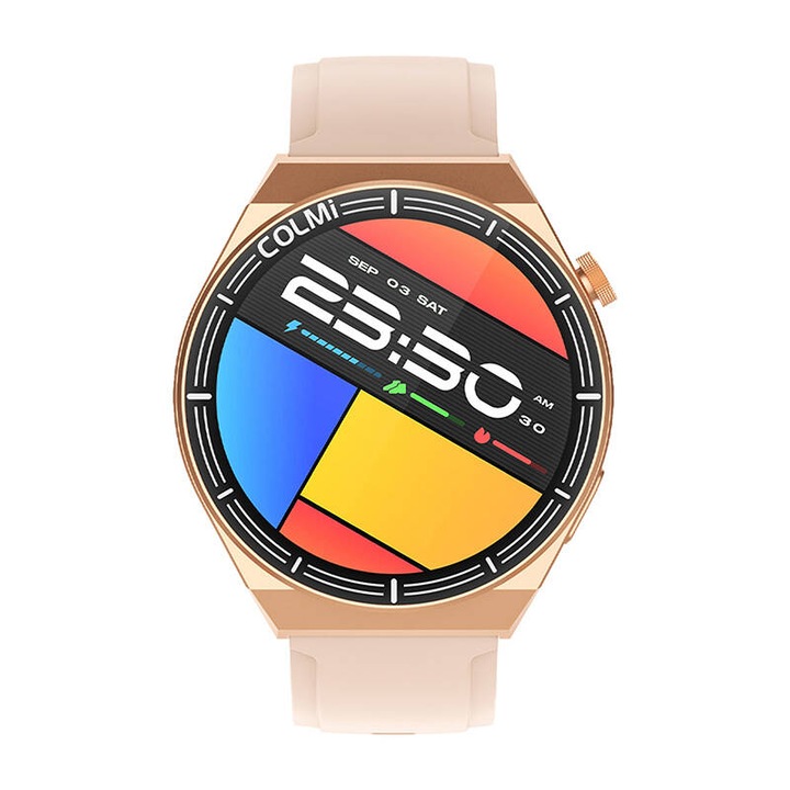 Smartwatch Colmi i11, display HD, IP67, Bluetooth, culoare aurie
