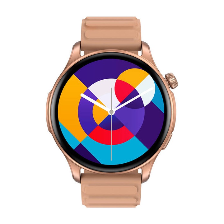 Смарт часовник Zeblaze Btalk 3 Pro, UHD AMOLED дисплей, Bluetooth, розов