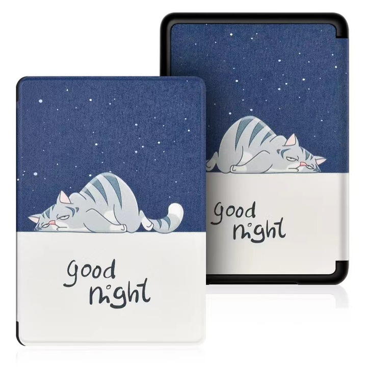 Husa protectie Pentru Amazon Kindle Paperwhite 5 2021 6.8 inch ultra-light, sleepy cat