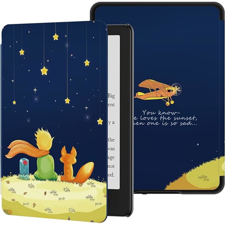 Защитен калъф, За Kindle Slim Smartcase Paperwhite 5, 11 поколение 2021, 6.8 инча, Модел Among the stars